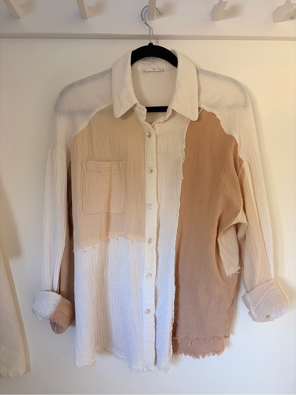 NEW IN || Muslin Patchwork Button-Down Shirt